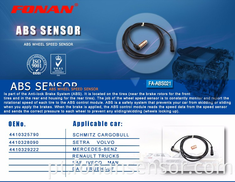 Sensor da velocidade da roda do abs para o iveco 4410325790 4410329222 4410329222 4410329222 4410329222 4410329222 4410329222 4410329222 4410329222 4410329222 4410329222 4410329222 4410329222 4410329090